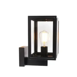 Qazqa wandlamp sutton zwart e27