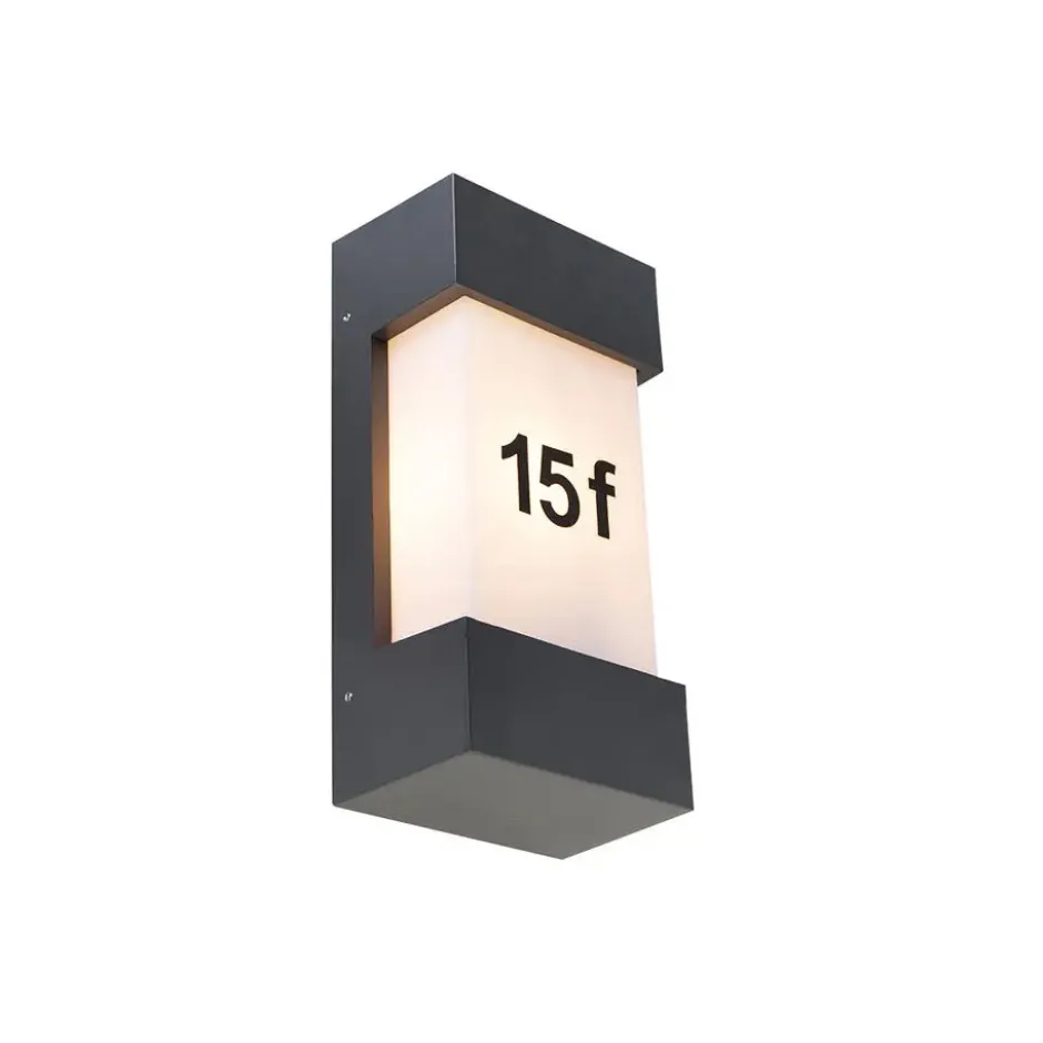 Qazqa wandlamp tide grijs e27