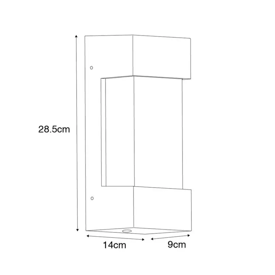 Qazqa wandlamp tide grijs e27