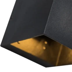 Qazqa wandlamp transfer zwart g9