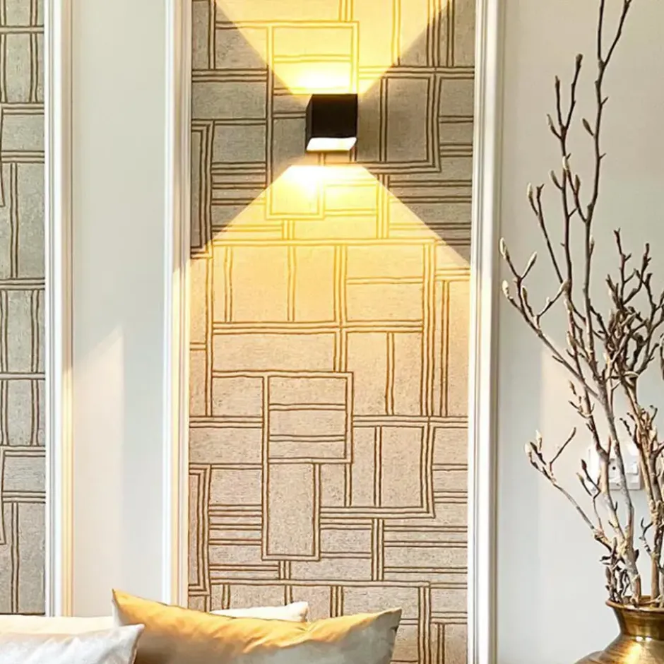 Qazqa wandlamp transfer zwart g9