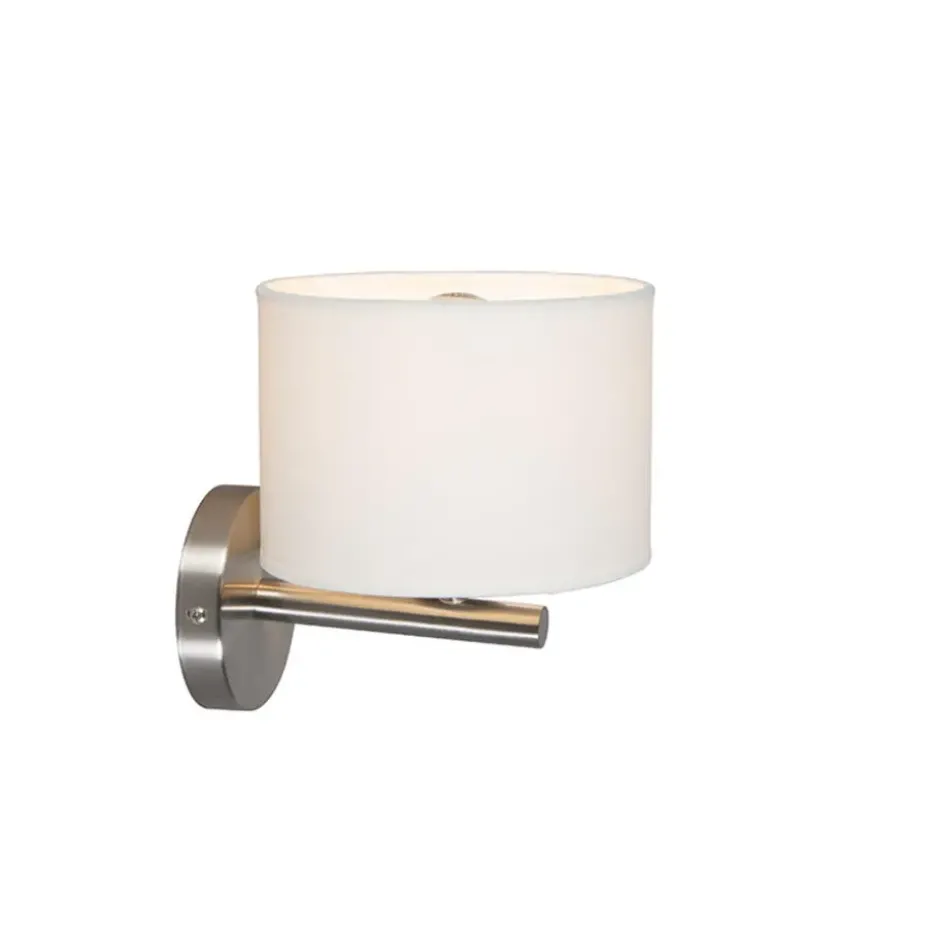 Qazqa wandlamp vt wit e27