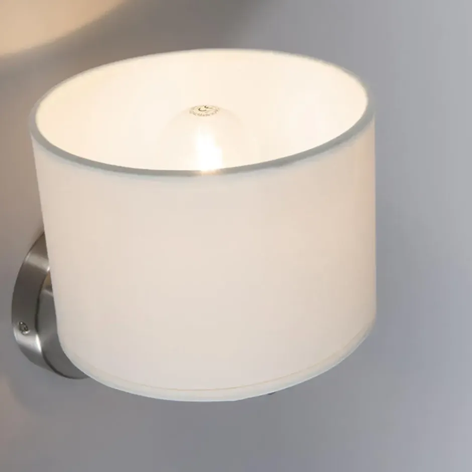 Qazqa wandlamp vt wit e27
