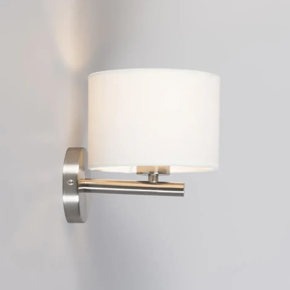 Qazqa wandlamp vt wit e27