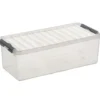 Q-line opbergbox 9,5L transparant metaal