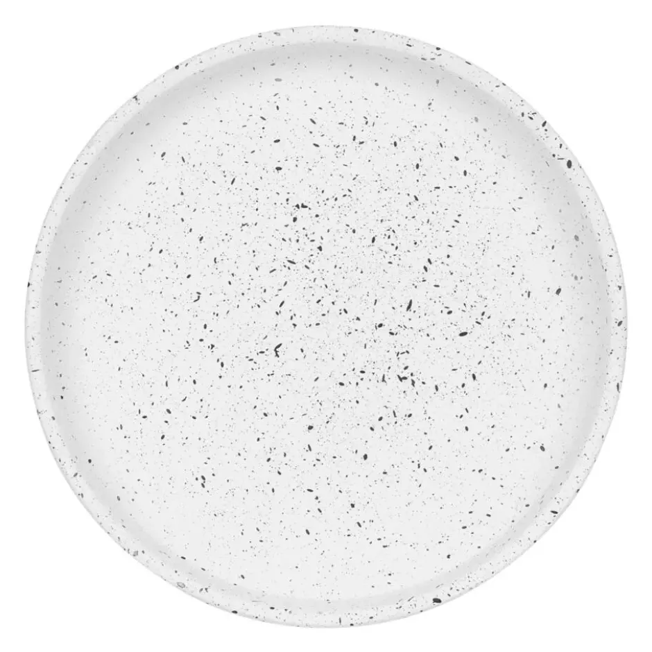 QUVIO Bloempot - 18x18 cm - Keramiek - Wit