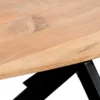 QUVIO Eettafel Sofia – Deens ovaal – 220x110 cm – Naturel