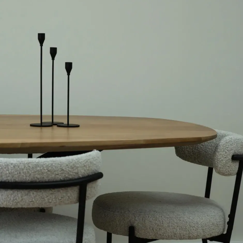 QUVIO Eettafel Sofia – Deens ovaal – 220x110 cm – Naturel