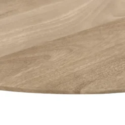 QUVIO Eettafel Sofia - Rond - Ø130 - Kruispoot - Naturel