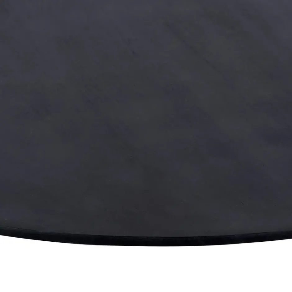 QUVIO Eettafel Sofia – Rond – Ø120 – Kruispoot – Mangohout – Zwart