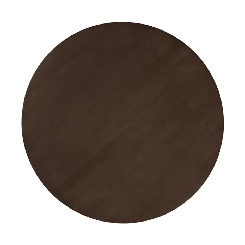 QUVIO Eettafel Sofia – Rond – Ø130 – Kruispoot – Bruin