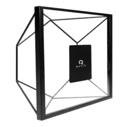 QUVIO Fotolijstje hexagon staal 15 x 15cm - Zwart