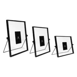 QUVIO Fotolijstje staand - Set van 3 - Zwart