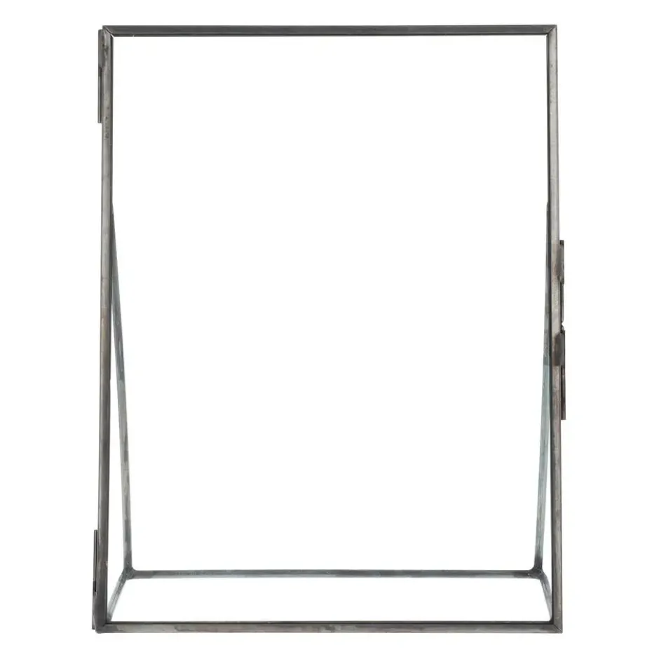 QUVIO Fotolijst - Metaal - Glas - Antraciet - 15.5 x 20 cm