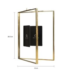 QUVIO Fotolijst staand rechthoek 15x20,5 cm + 13x18 cm + 10,5x15,5 cm - Goud