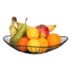 QUVIO Fruitmand - Metaal - Zwart