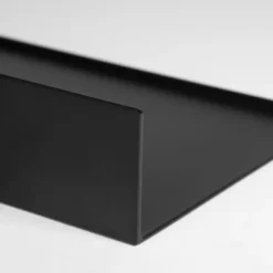 QUVIO Metalen muur plank - Zwart - 40 cm