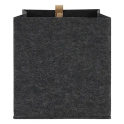 QUVIO Organizer vierkant - 23 x 26,5 cm - Vilt - Donker grijs