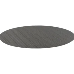 QUVIO Placemat ovaal - 32 x 45 cm - Grijs/bruin - Set van 6