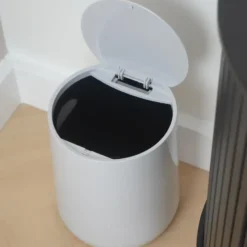 QUVIO Prullenbak modern - Plastic - Grijs
