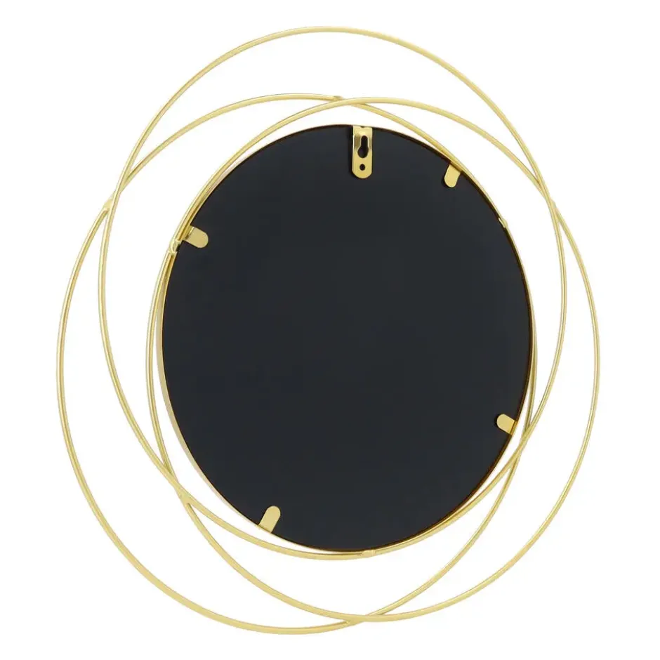 QUVIO Spiegel - Rond - Metaal - Goud