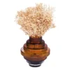 QUVIO Vaas - Glas - Bruin - Maat S