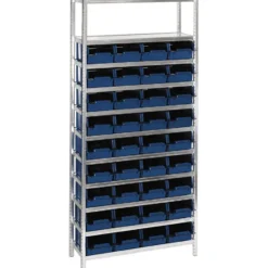 Raaco Rekkensysteem 6-1100 met bakken - blauw