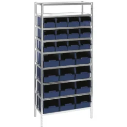 Raaco Rek met 12x bak 7-1600 12x bak 9-2800 gal/bl