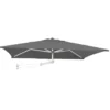 Rechthoekige Muurparasol - 200 x 140 cm - Donker Grijs
