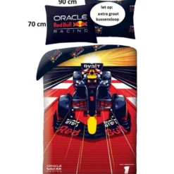 Red Bull Racing Dekbedovertrek - Eenpersoons - 140 x 200 cm / 70 x 90 cm