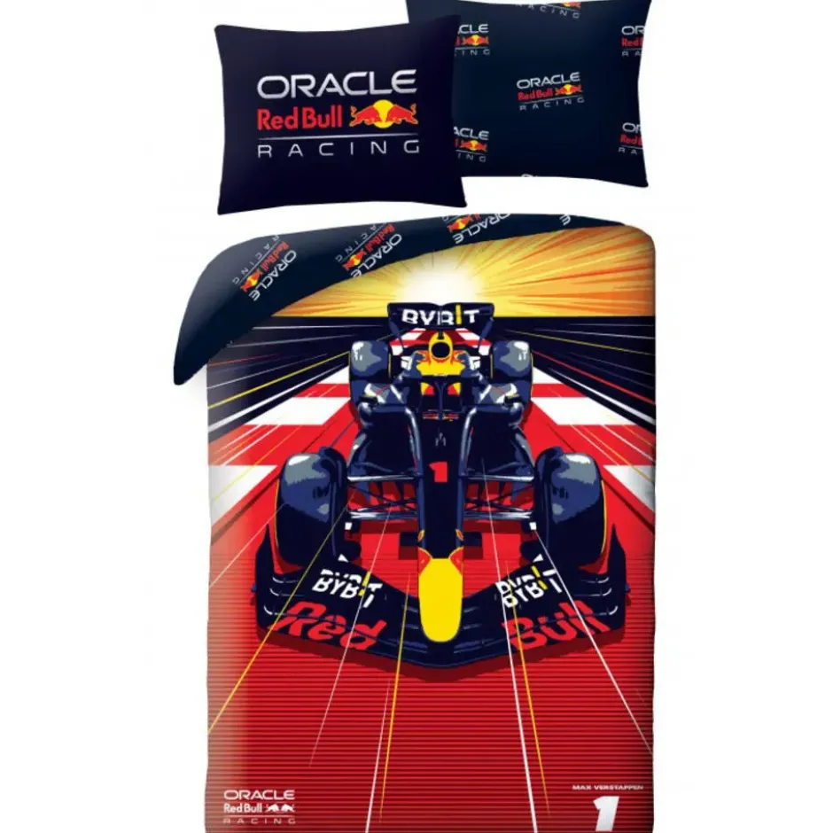Red Bull Racing Dekbedovertrek - Eenpersoons - 140 x 200 cm / 70 x 90 cm