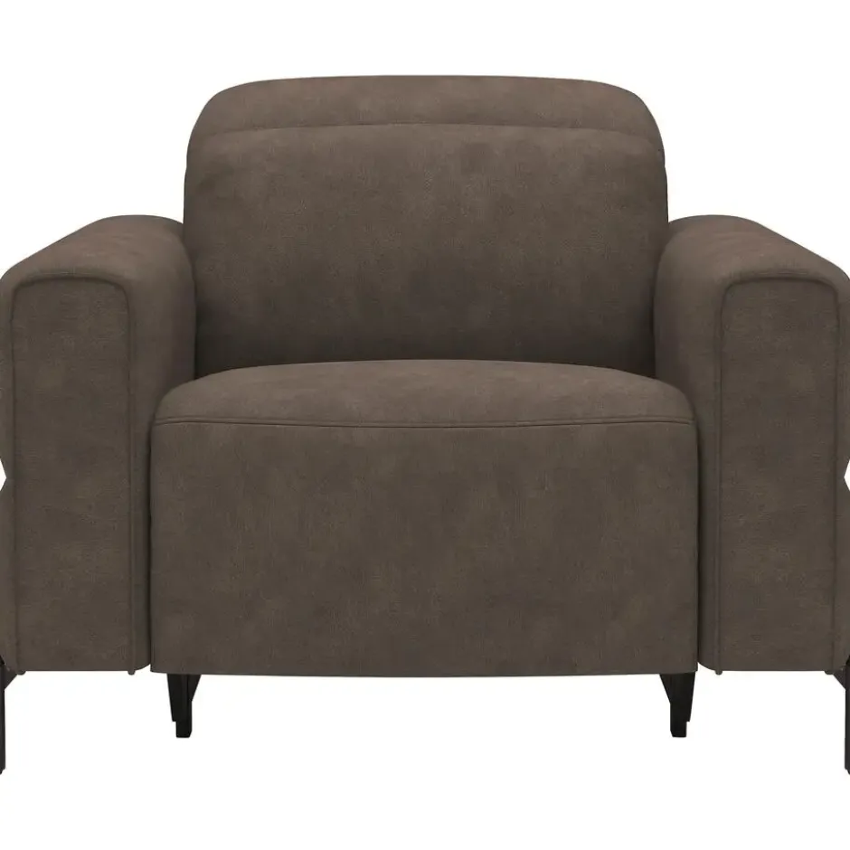 Relaxfauteuil Dave - stof Billy Joe - grijs