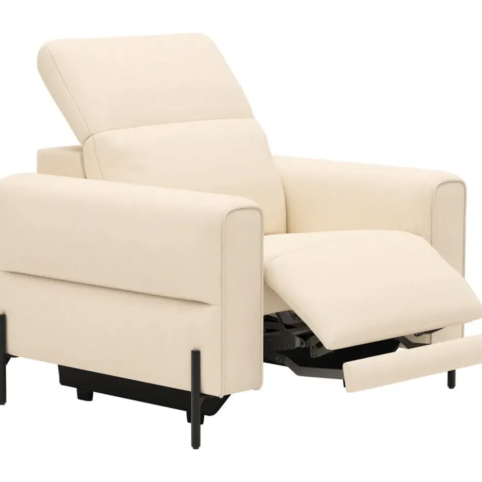 Relaxfauteuil Dave - stof Canna - crème