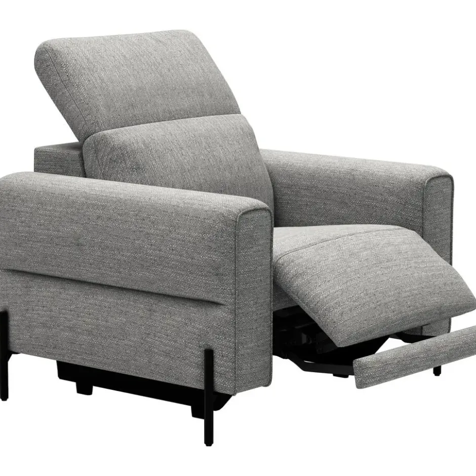 Relaxfauteuil Dave - stof Pure - grijs