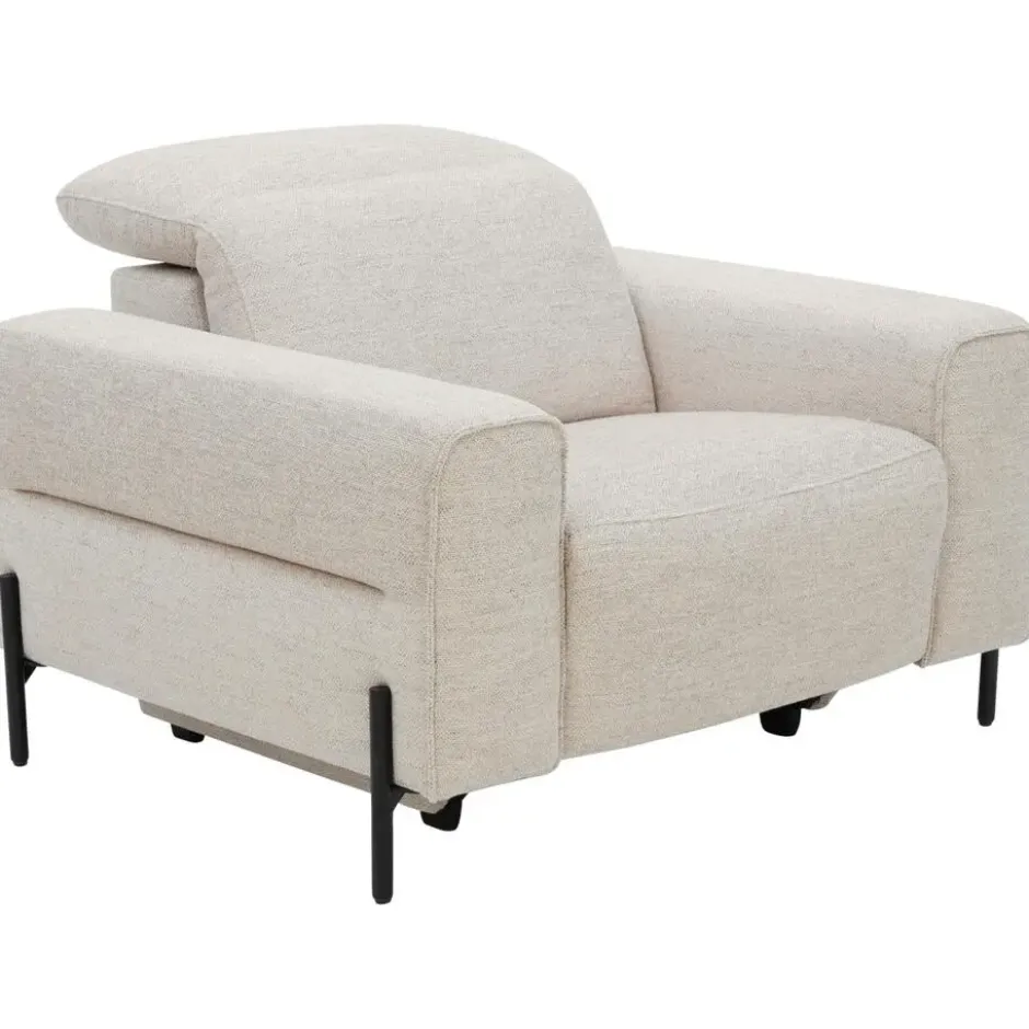 Relaxfauteuil Dave - stof Pure - lichtgrijs