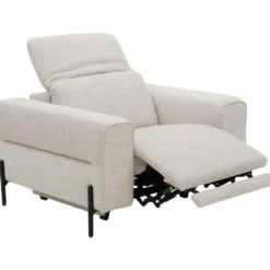 Relaxfauteuil Dave - stof Pure - lichtgrijs