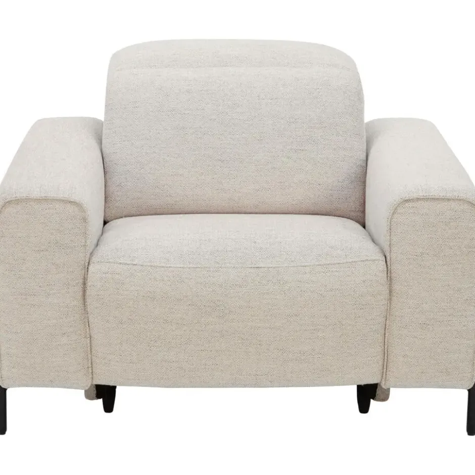 Relaxfauteuil Dave - stof Pure - lichtgrijs