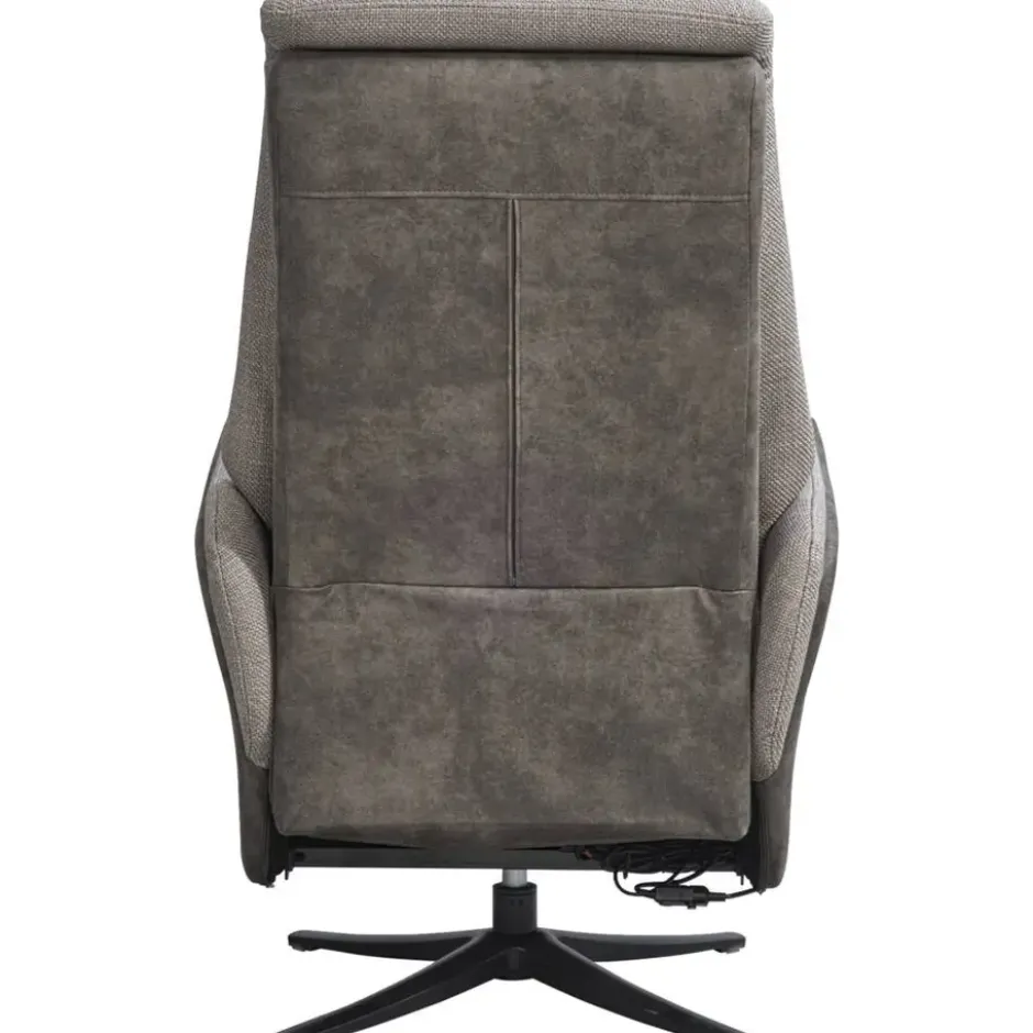 Relaxfauteuil Herman - elektrisch verstelbaar - duo-stof grijs