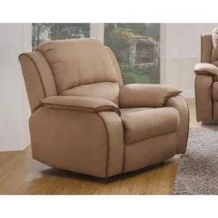 Relaxfauteuil HERNANI - 1 plaats - Taupe Stof Stof