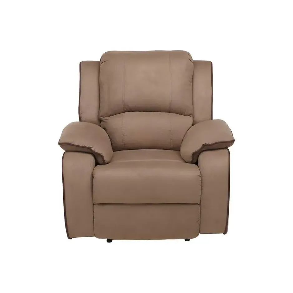 Relaxfauteuil HERNANI - 1 plaats - Taupe Stof Stof