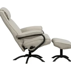 Relaxfauteuil Vincent incl. hocker - zand