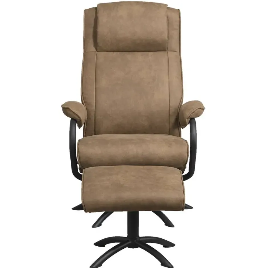Relaxfauteuil Vincent incl. hocker - taupe