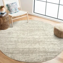Relax Oslo Rond Vloerkleed Laagpolig Creme - 200 CM Ø