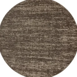 Relax Oslo Rond Vloerkleed Laagpolig Bruin Beige - 200 CM Ø