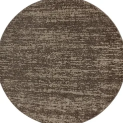 Relax Oslo Rond Vloerkleed Laagpolig Bruin Beige - 200 CM Ø