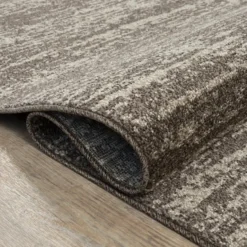 Relax Oslo Rond Vloerkleed Laagpolig Bruin Beige - 200 CM Ø