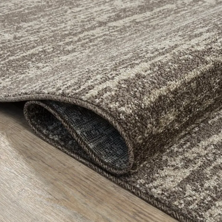 Relax Oslo Rond Vloerkleed Laagpolig Bruin Beige - 200 CM Ø