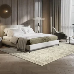 Relax Oslo Vierkant Vloerkleed Laagpolig Creme - 250x250 CM