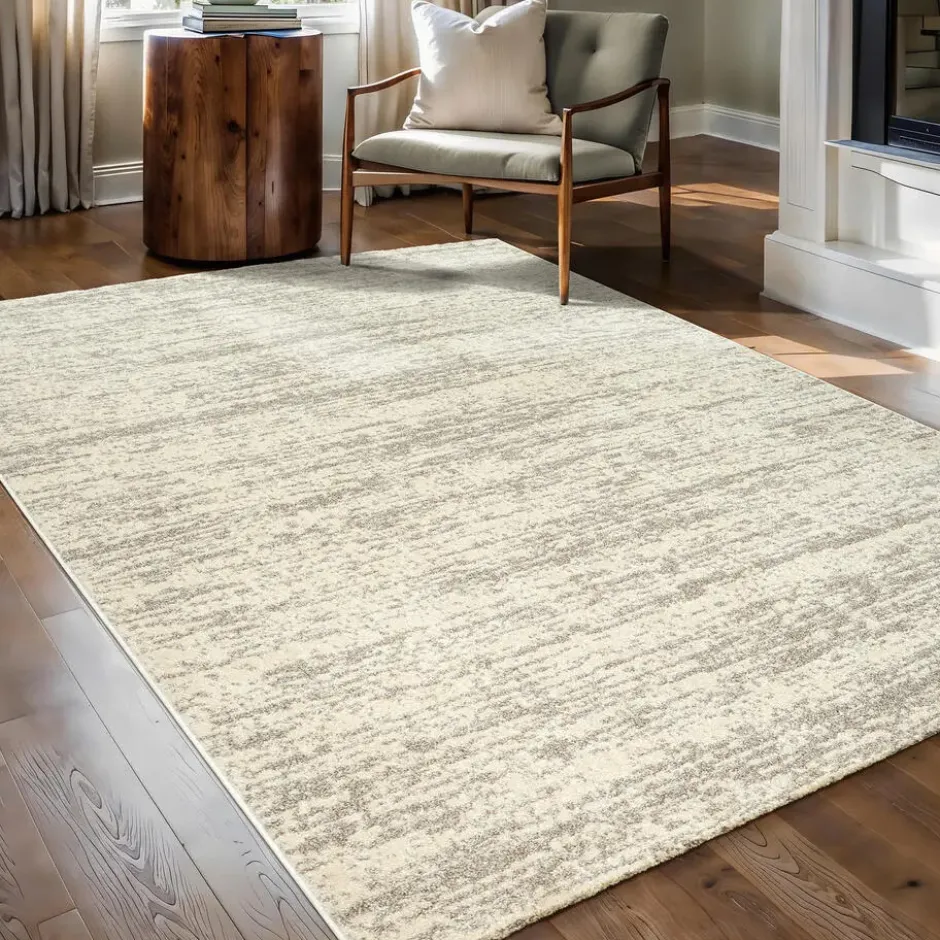 Relax Oslo Vierkant Vloerkleed Laagpolig Creme - 200x200 CM