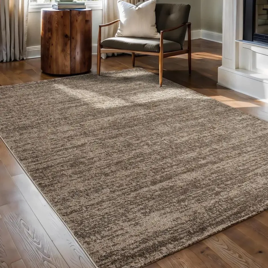 Relax Oslo Vloerkleed Laagpolig Bruin Beige - 140x200 CM